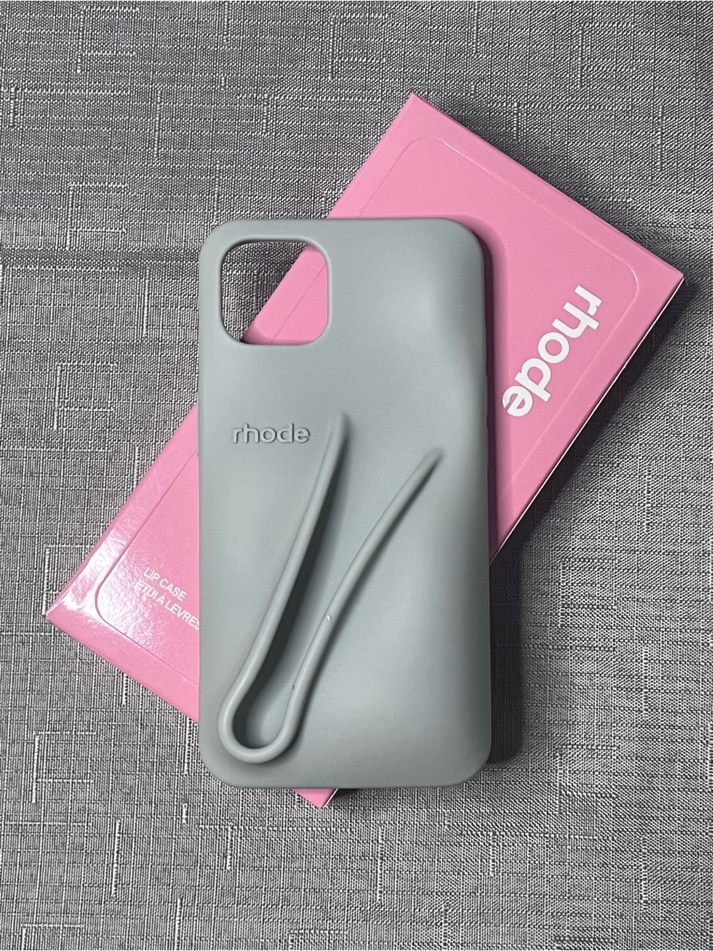 RHODE Soft Silicone Phone Case in Light Gray